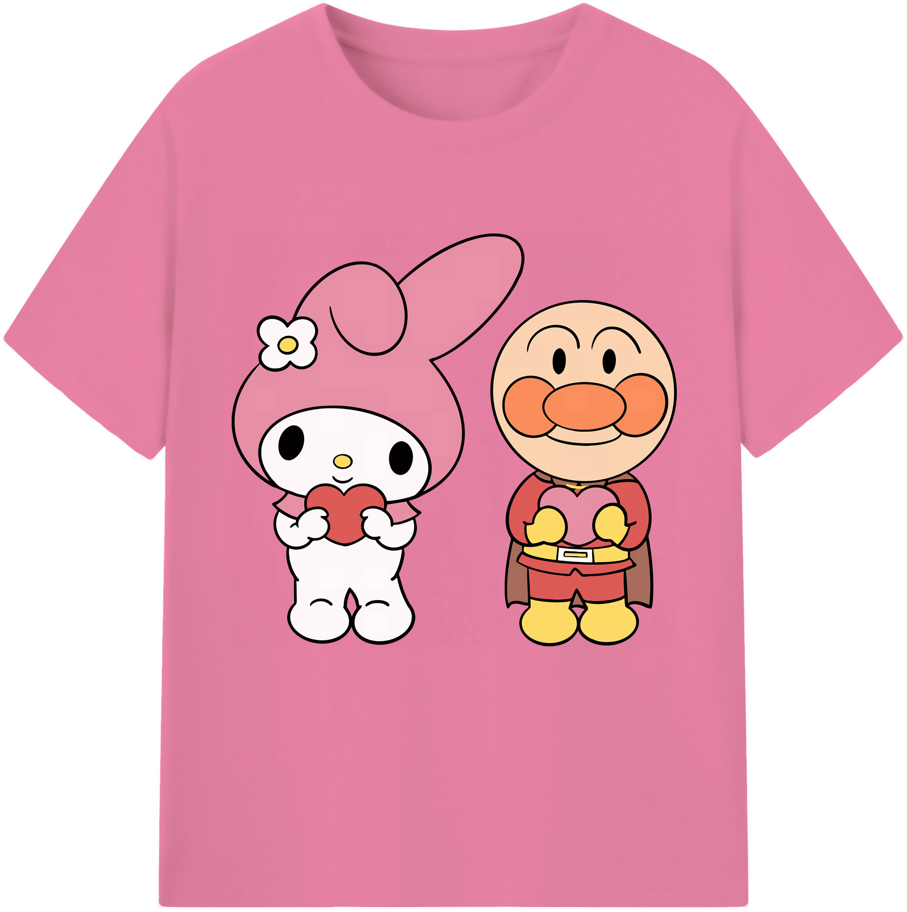 （画像用） アンパンマン Anpanman 綿100％半袖Tシャツ（フロントプリント）